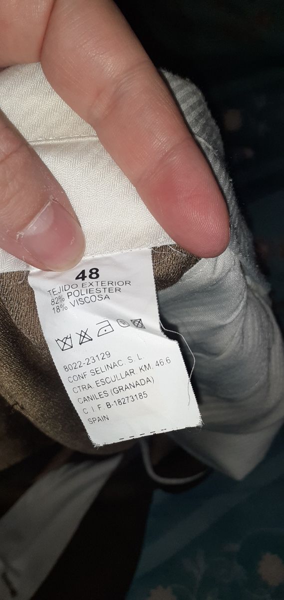 Traje hombre talla grande