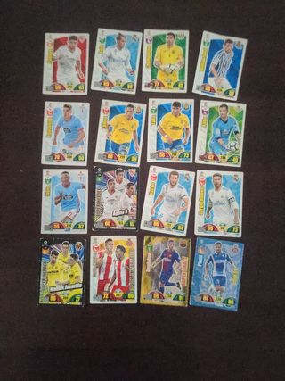 Cartas Adrenalyn varias temporadas