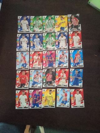 Cartas Adrenalyn varias temporadas