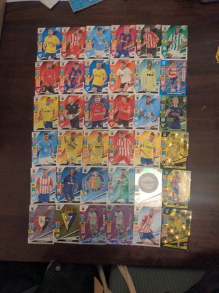 Cartas Adrenalyn varias temporadas