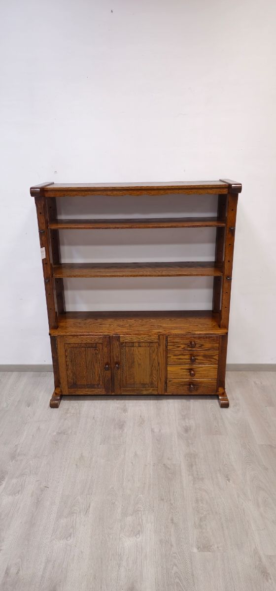 Estante Macizo de Roble Rustico