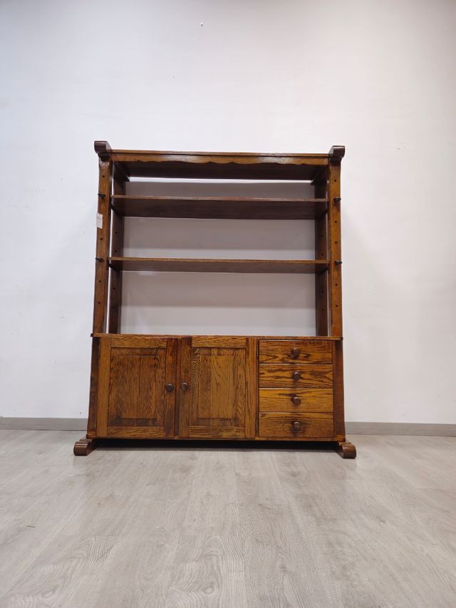 Estante Macizo de Roble Rustico