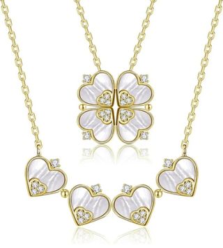 Collar cadena plata de ley 925 trébol