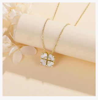 Collar cadena plata de ley 925 trébol