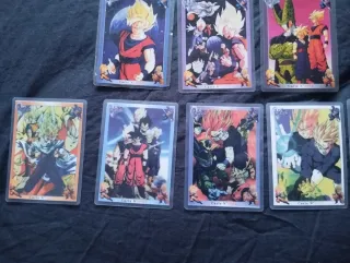 Dragon Ball Z plastified card collection