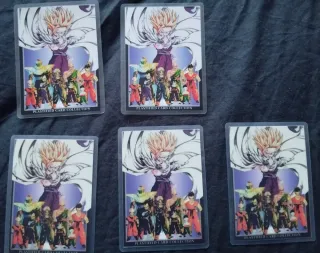 Dragon Ball Z plastified card collection