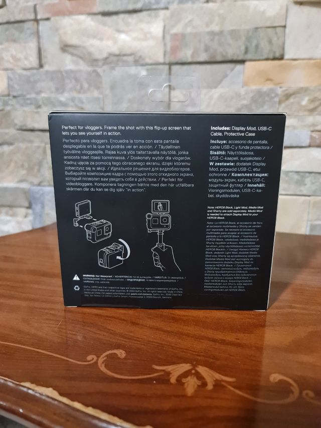 Pantalla gopro 8 black