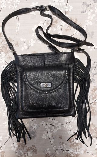 Coin - Borsetta in vera pelle nera
