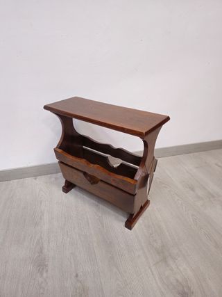 Tavolo per riviste in rovere rustico