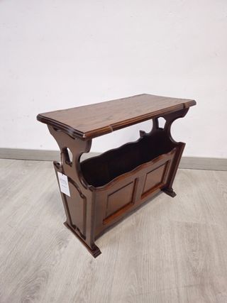 Portariviste rustico in rovere massiccio