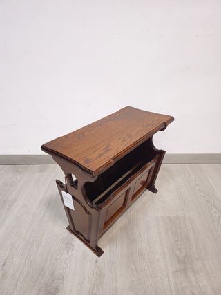 Portariviste rustico in rovere massiccio