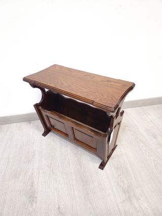 Portariviste rustico in rovere massiccio