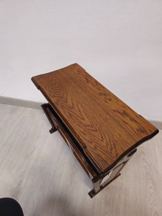 Portariviste rustico in rovere massiccio