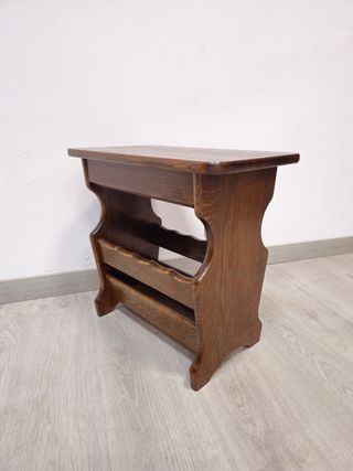 Tavolino da caffè rustico con cassetto portariviste