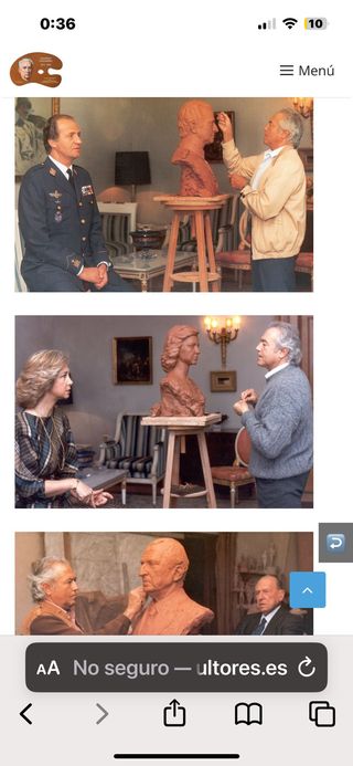 Escultura en bronce de la Reina Sofía