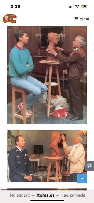 Escultura en bronce de la Reina Sofía