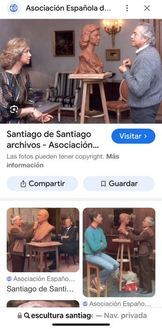 Escultura en bronce de la Reina Sofía