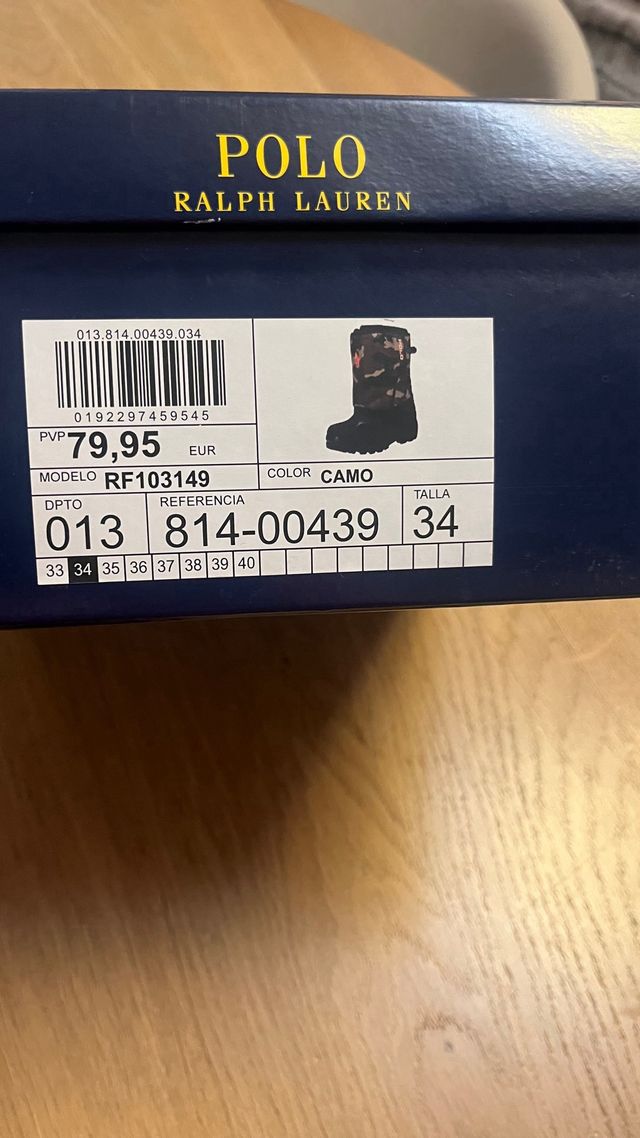 Botas nieve Polo RalphL niño apreski