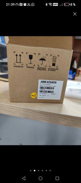 Cámara seguridad hikvision 11.25 euros unidad