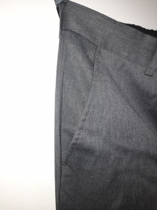 Pantalone da giacca grigio scuro taglia 50 in lana
