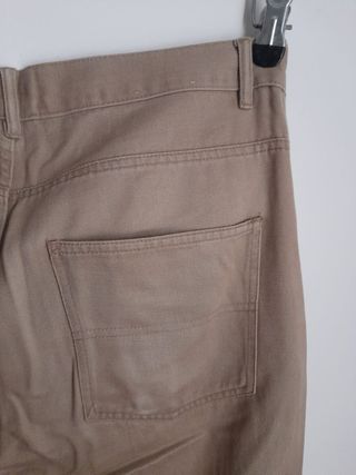 Pantalone in tessuto marroncino taglia 50 Oviesse