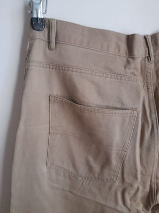Pantalone in tessuto marroncino taglia 50 Oviesse