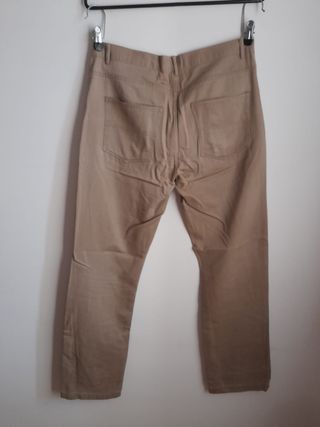 Pantalone in tessuto marroncino taglia 50 Oviesse