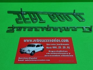 Anagramas Seat 600 todos modelos