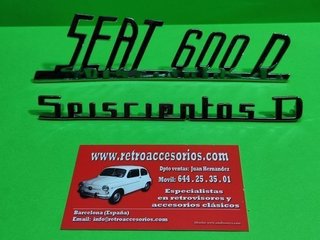 Anagramas Seat 600 todos modelos