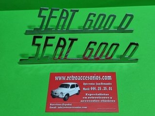 Anagramas Seat 600 todos modelos