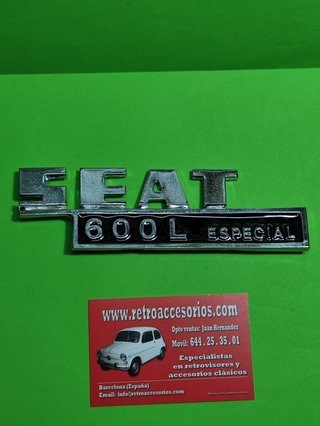 Anagramas Seat 600 todos modelos
