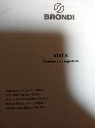 Telefono fisso Brondi con segreteria 