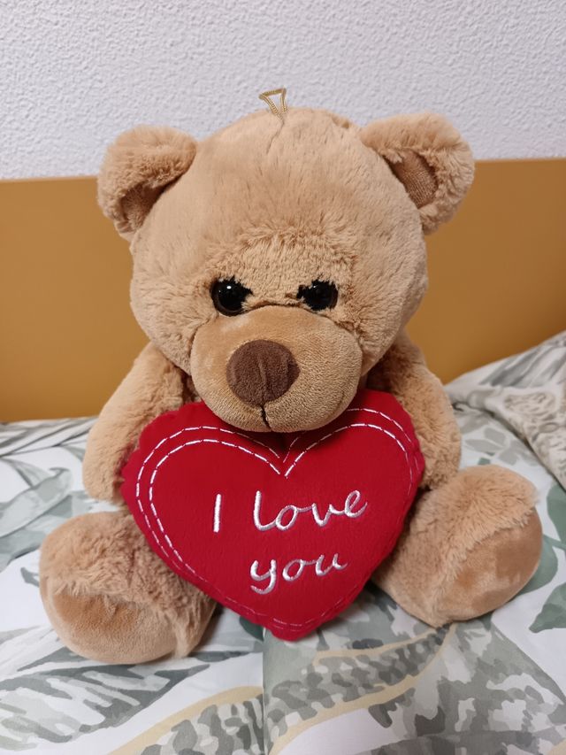 Oso de peluche i LOVE you