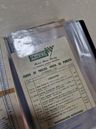 Scalextric tarifa precios original