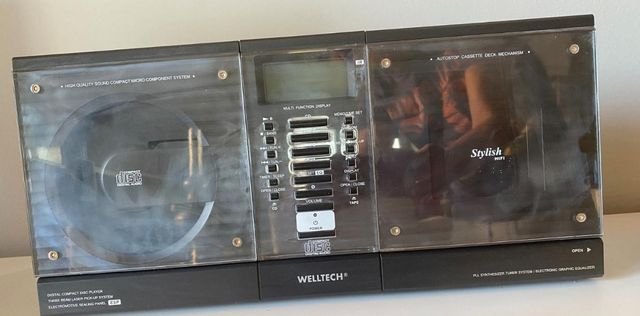 Radio welltech con CD y cassette
