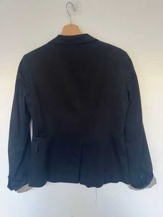 Blazer negra mujer zara
