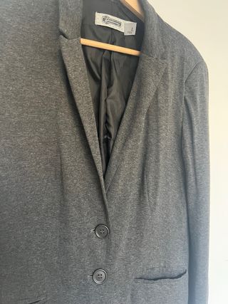 Blazer mujer fluida gris
