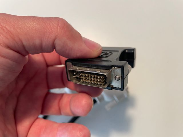 Cable video monitor ordenador DVI-D + conversor