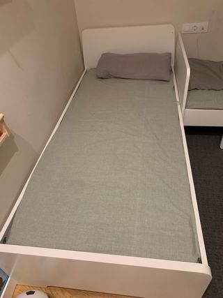Cama individual 90 ikea mas colchon