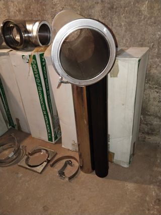 Tubos acero chimenea