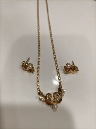 Conjunto collar y pendientes 
