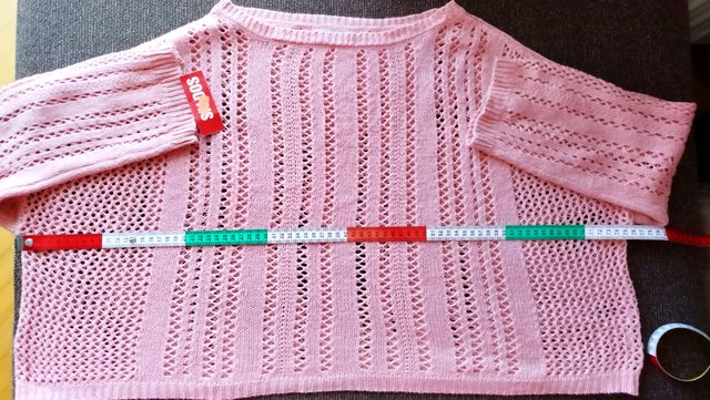 Jersey croché boho rosa T46