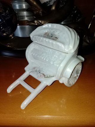 Antiguo Joyero de porcelana 