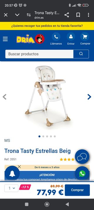 Trona bebe