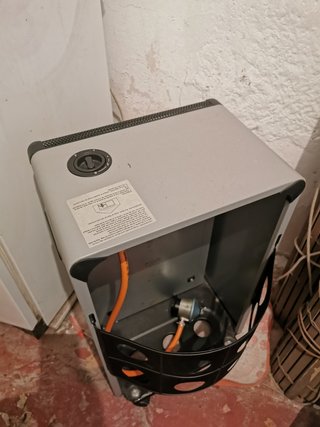 Estufa gas azul