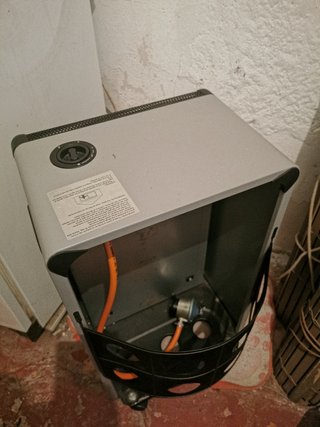 Estufa gas azul