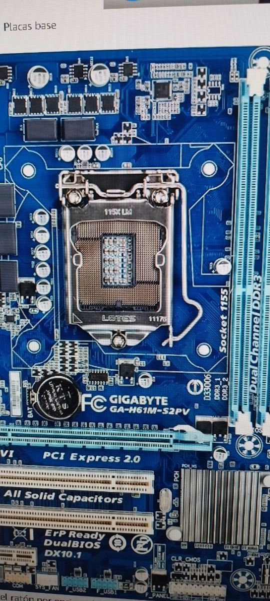 Placa base GIGABYTE GA-H61M-S2PV