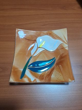 Piattino svuotatasche con fiore