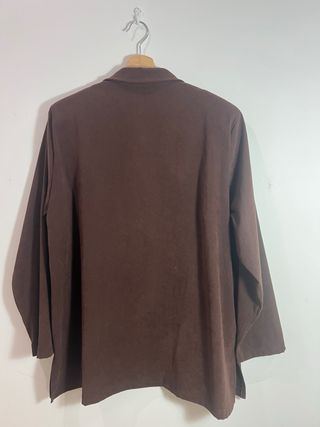 Chaqueta fina marron mujer