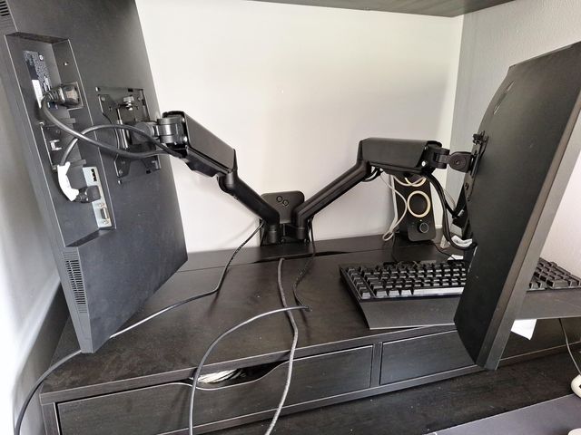 BRAZO MONITOR / PANTALLA pared DOBLE